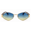 Óculos de sol feminino gfmclub milano uv400 azul