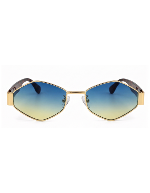 Óculos de sol feminino gfmclub milano uv400 azul