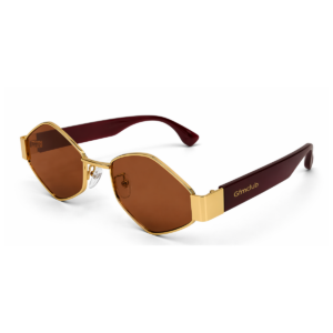 Óculos de sol feminino gfmclub milano uv400 marrom