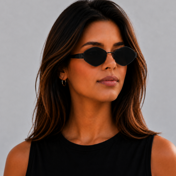 Óculos de sol feminino gfmclub milano uv400 preto