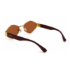 Óculos de sol feminino gfmclub milano uv400 marrom