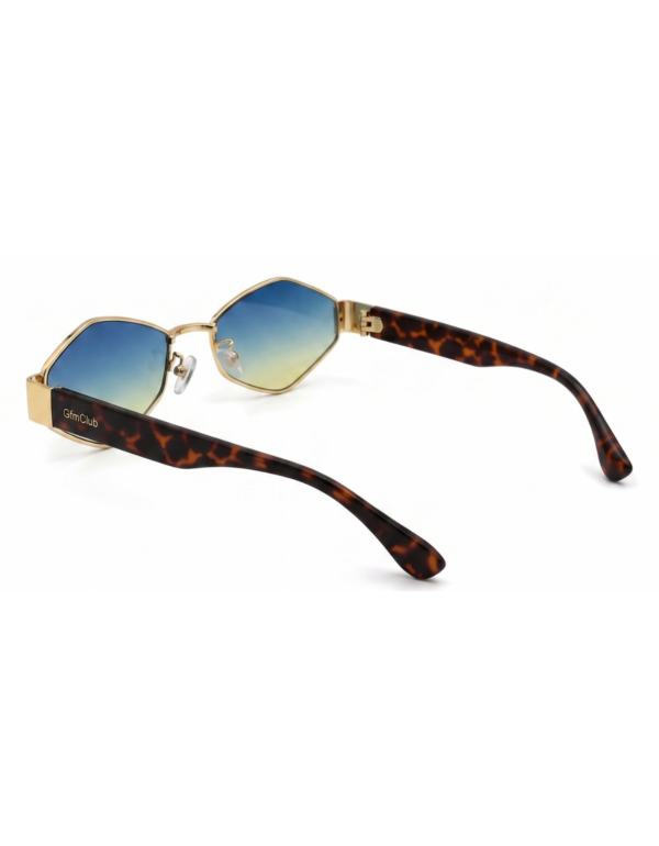 Óculos de sol feminino gfmclub milano uv400 azul