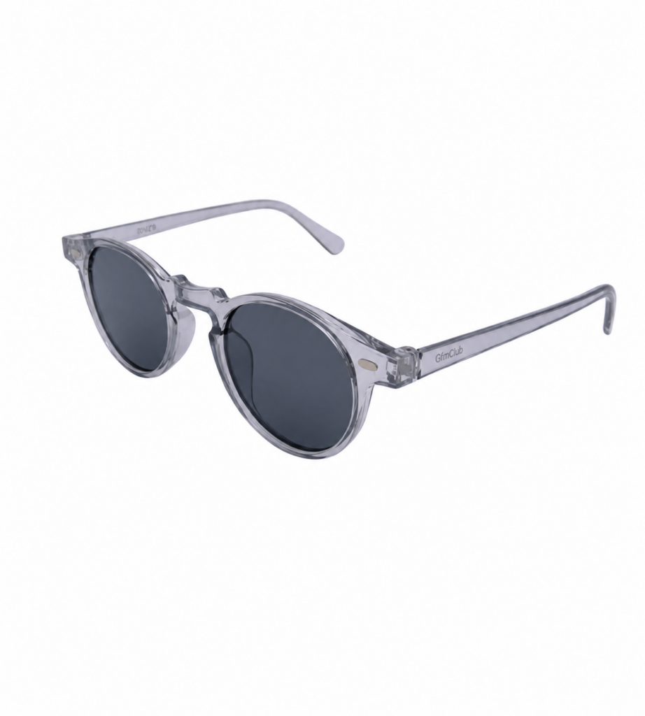 Óculos de sol ibiza gfmclub – proteção uv400 premium preto transparente