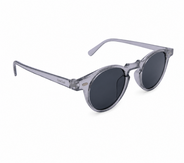 Óculos de sol ibiza gfmclub – proteção uv400 premium preto transparente