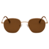 Óculos de sol masculino/feminino gfm club monaco – polarizado uv400 marrom