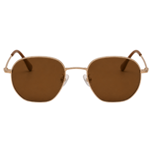 Óculos de sol masculino/feminino gfm club monaco – polarizado uv400 marrom