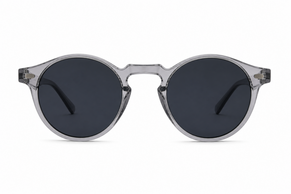 Óculos de sol ibiza gfmclub – proteção uv400 premium preto transparente