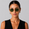 Óculos de sol masculino/feminino gfm club monaco – polarizado uv400 verde claro