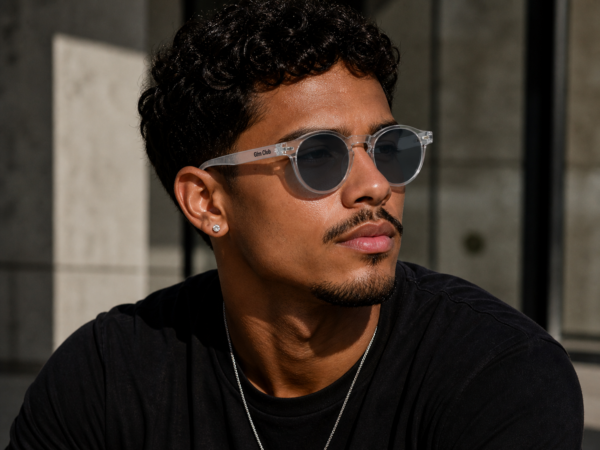Óculos de sol ibiza gfmclub – proteção uv400 premium transparente