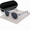 Óculos de sol ibiza gfmclub – proteção uv400 premium preto transparente
