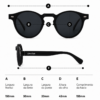 Óculos de sol ibiza gfmclub – proteção uv400 premium preto