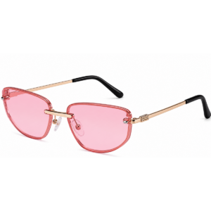 Óculos de sol feminino gfmclub aura uv400 rosa