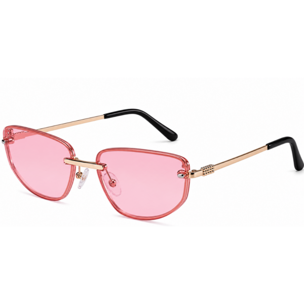 Óculos de sol feminino gfmclub aura uv400 rosa