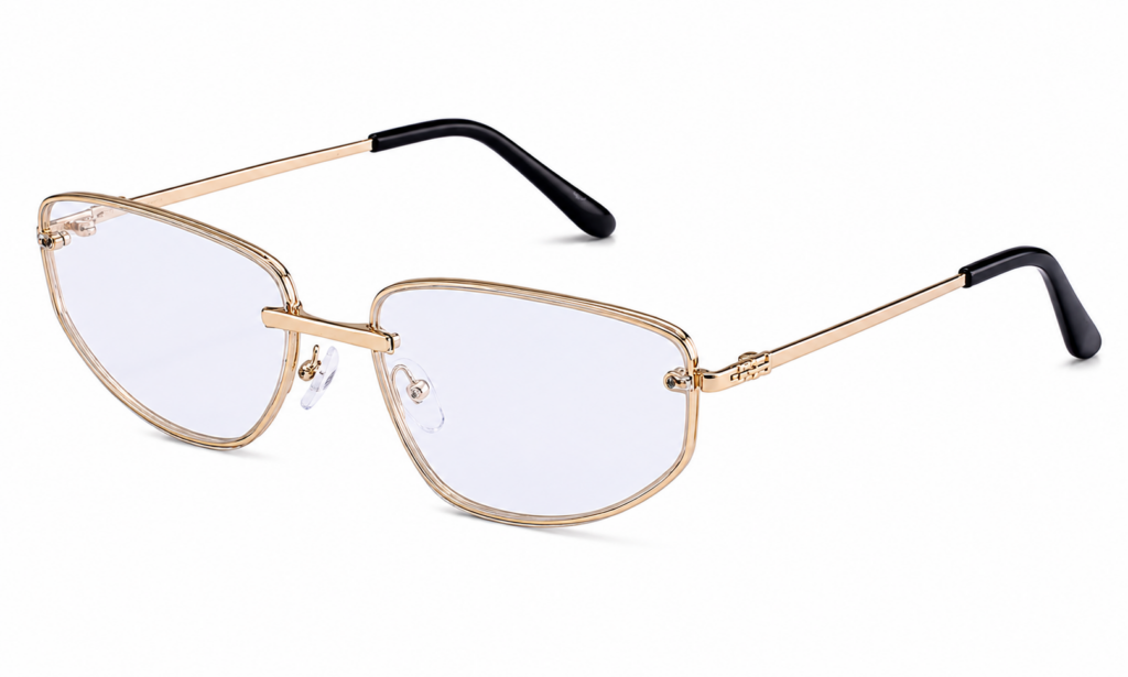 Óculos de sol feminino gfmclub aura uv400 transparente