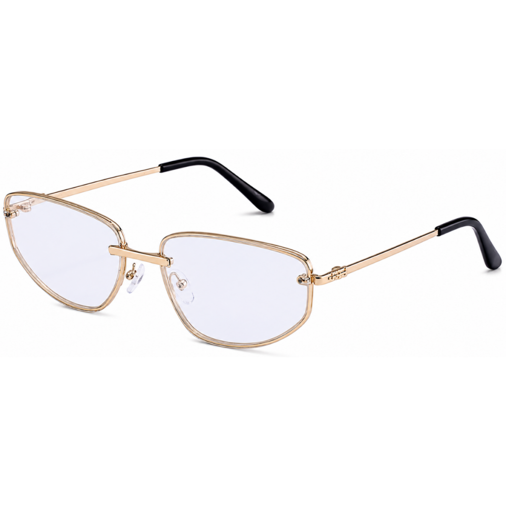 Óculos de sol feminino gfmclub aura uv400 transparente