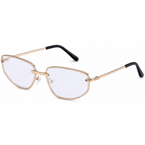 Óculos de sol feminino gfmclub aura uv400 transparente