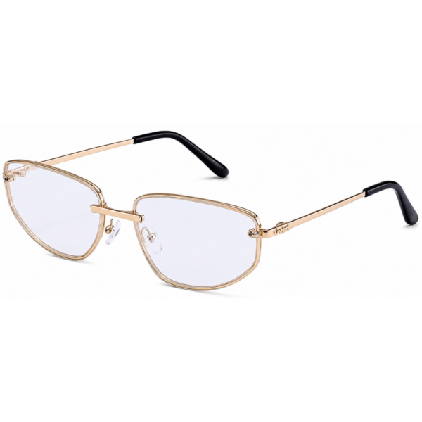 Óculos de sol feminino gfmclub aura uv400 transparente