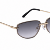 Óculos de sol feminino gfmclub aura uv400 preto degradê