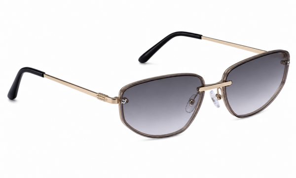 Óculos de sol feminino gfmclub aura uv400 preto degradê