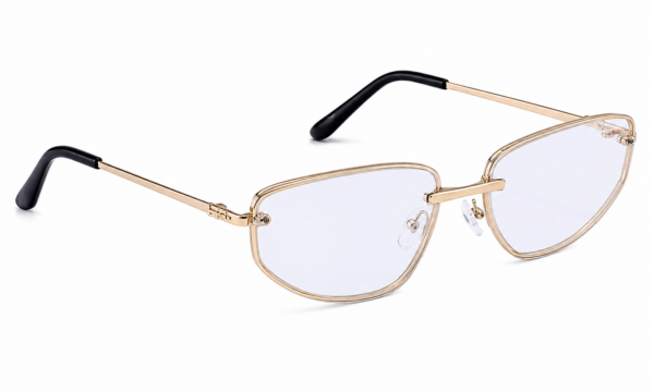 Óculos de sol feminino gfmclub aura uv400 transparente