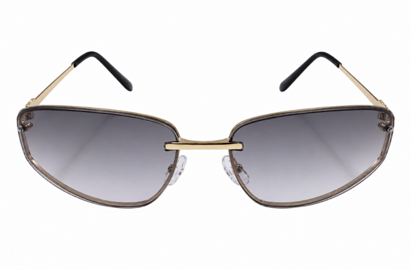 Óculos de sol feminino gfmclub aura uv400 preto degradê