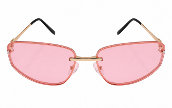 Óculos de sol feminino gfmclub aura uv400 rosa