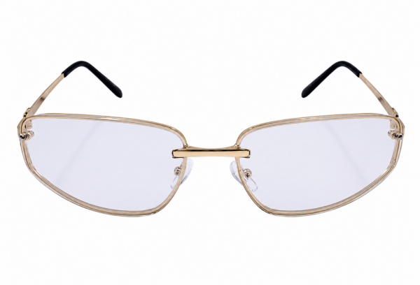 Óculos de sol feminino gfmclub aura uv400 transparente