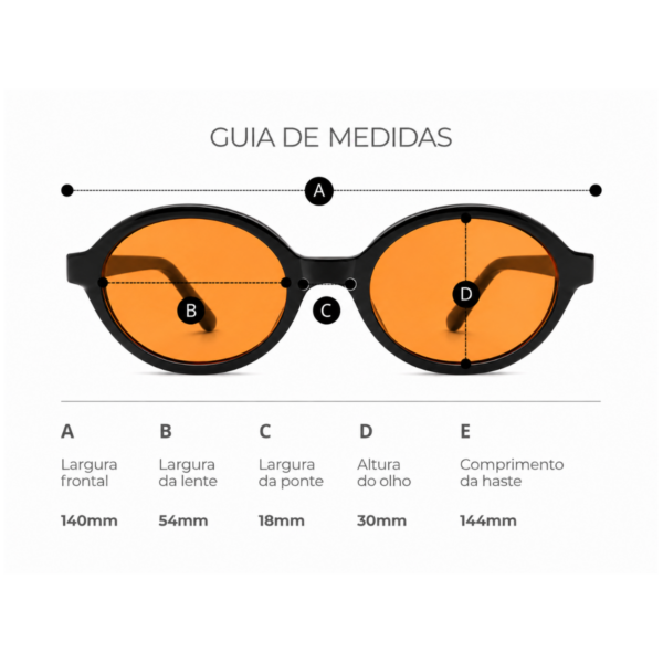 Óculos de sol feminino gfm club firenze laranja
