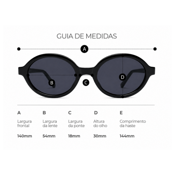 Óculos de sol feminino gfm club firenze preto