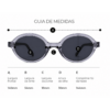 Óculos de sol feminino gfm club firenze preto translucido