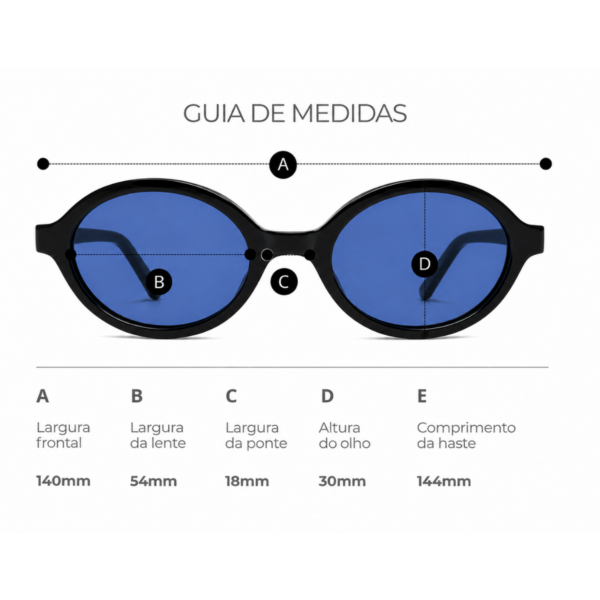 Óculos de sol feminino gfm club firenze azul