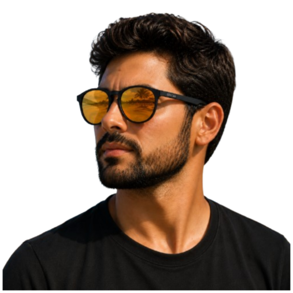 Óculos de sol titan gfmclub polarizado amarelo
